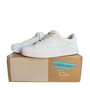 Kizik Vegas Ivory White Unisex Athletic Sneakers Size 6 Women 4.5 Men